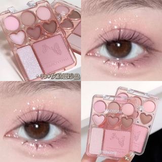 Phấn Mắt 12 Ô Bảng 3 Trong 1 Phấn Mắt Mờ, Phấn Má Hồng, Trang Điểm Highighter, Lên Màu Chuẩn, Mịn