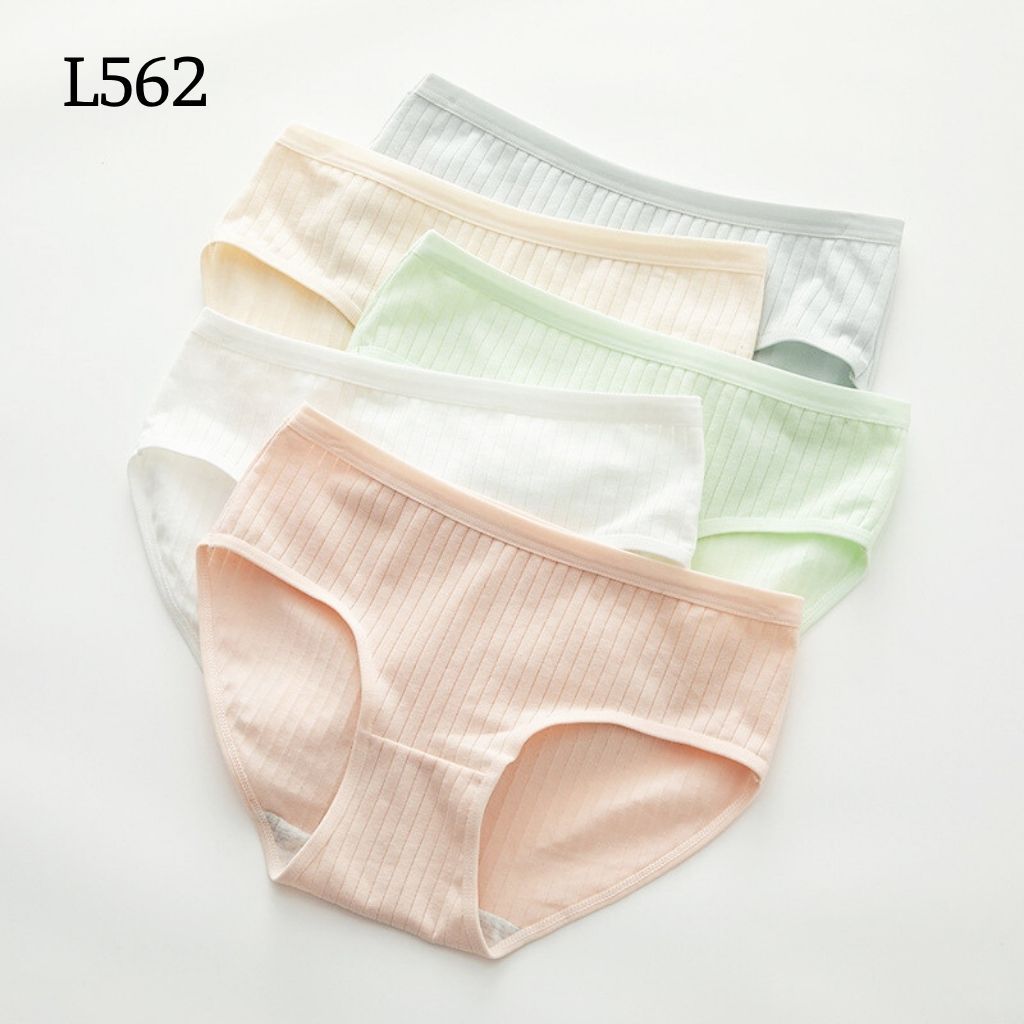 Quần lót nữ cotton kháng khuẩn khử mùi Quần chíp nữ kẻ sọc cạp vừa tôn dáng gợi cảm DEVARI L562