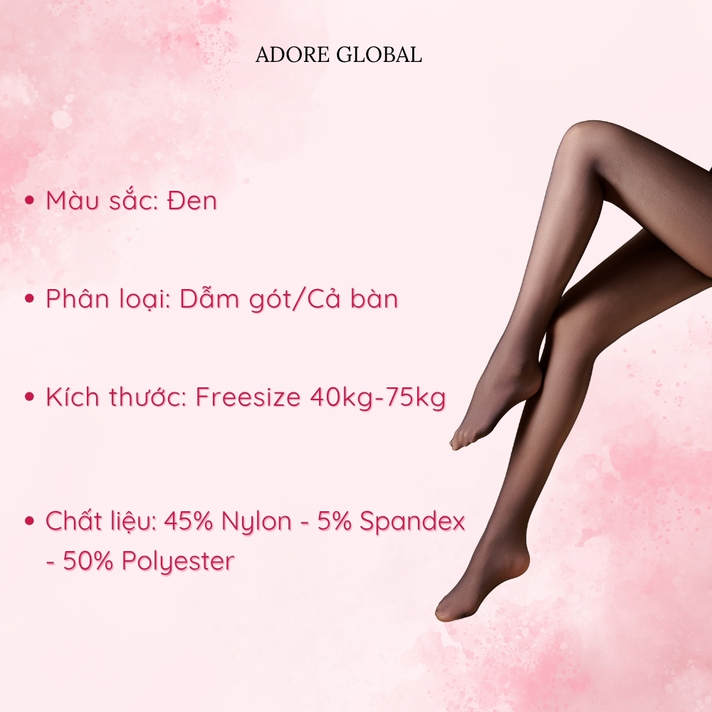 Quần Tất Lót Nỉ Thon Gọn Chân 6D 100gam T1001 Dáng Ôm Co Giãn Che Khuyết Điểm - Adore Global