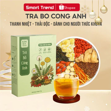 Trà Bồ Công Anh Kim Mộc Thảo túi lọc hỗ trợ thanh lọc cơ thể, cải thiện tiêu hóa, làm đẹp da, giảm mụn do nóng trong