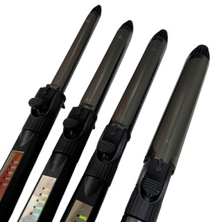 Máy uốn lọn đen đầu nhọn xoay 360độ