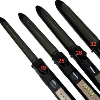 Máy uốn lọn đen đầu nhọn xoay 360độ