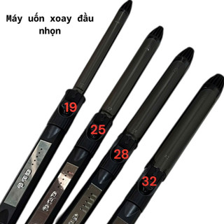 Máy uốn lọn đen đầu nhọn xoay 360độ