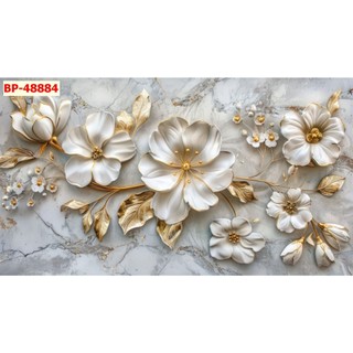 Tranh hoa vải lụa in Dán tường 3D, Tranh khổ lớn 2x2m5,tranh hoa giả nổi hot LL