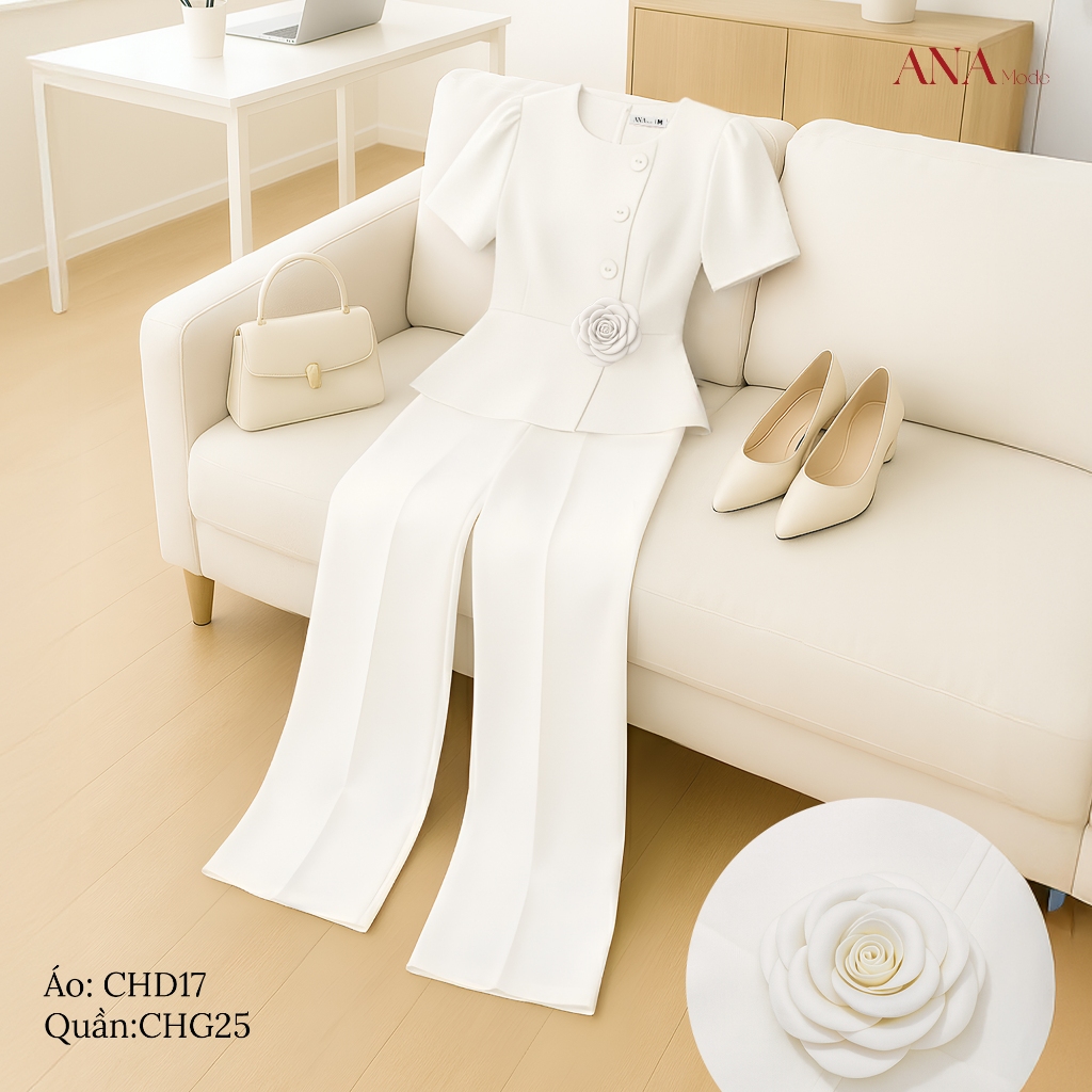 Set Quà Tặng Mẹ Ý Nghĩa Thương Hiệu ANA Mode (Áo CHD17 + Quần CHG25 kèm hộp quà)