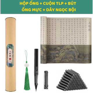 Thượng Lâm Phú Luyện viết chữ hán (Tặng hộp, bút, 30 ống mực, dây ngọc bội)