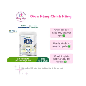 {Chính Hãng} Sữa Bột NutiFood Sweden GrowPLUS+ (cao lớn vượt trội) Bạc 1+-2+ 800g