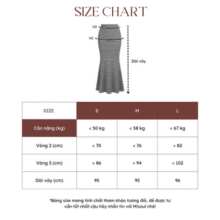 Chân Váy Đuôi Cá Dáng Dài Midi Cạp Chun Chất Cotton BigSize, Chân Váy Suông Dài Cạp Phẳng MiSoul 326 - 427