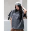 Áo Thun Wash Local Brand VIBESTU " LIVE FAST & CLUBB " , Áo Thun Boxy Form Rộng Unisex 260Gsm 100% Cotton