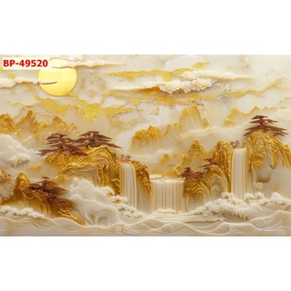 Tranh sơn thuỷ hữu tình ,tranh 3d vải lụa canvas dán tường KHỔ LỚN 2MX2M5 LL