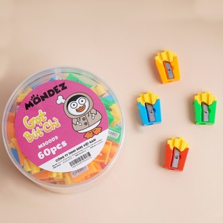 Combo 10 Gọt Bút Chì MONDEZ Chuốt Chì Quay Tay Nhỏ Gọn Tiện Lợi Cho Học Sinh Lưỡi Thép Không Gỉ Sắc Bén M30009