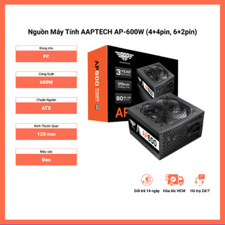 Nguồn Máy Tính CST A 600 600W – PSU Gaming LED RGB Dùng Cho Máy Tính, PC