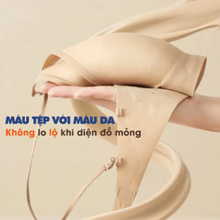 Áo Ngực Nữ Đúc Su Hở Lưng - Áo Lót Không Gọng Mút 3D Ngăn Chảy Xệ AMYBRA A925