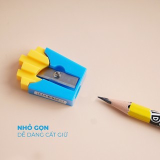 Combo 10 Gọt Bút Chì MONDEZ Chuốt Chì Quay Tay Nhỏ Gọn Tiện Lợi Cho Học Sinh Lưỡi Thép Không Gỉ Sắc Bén M30009