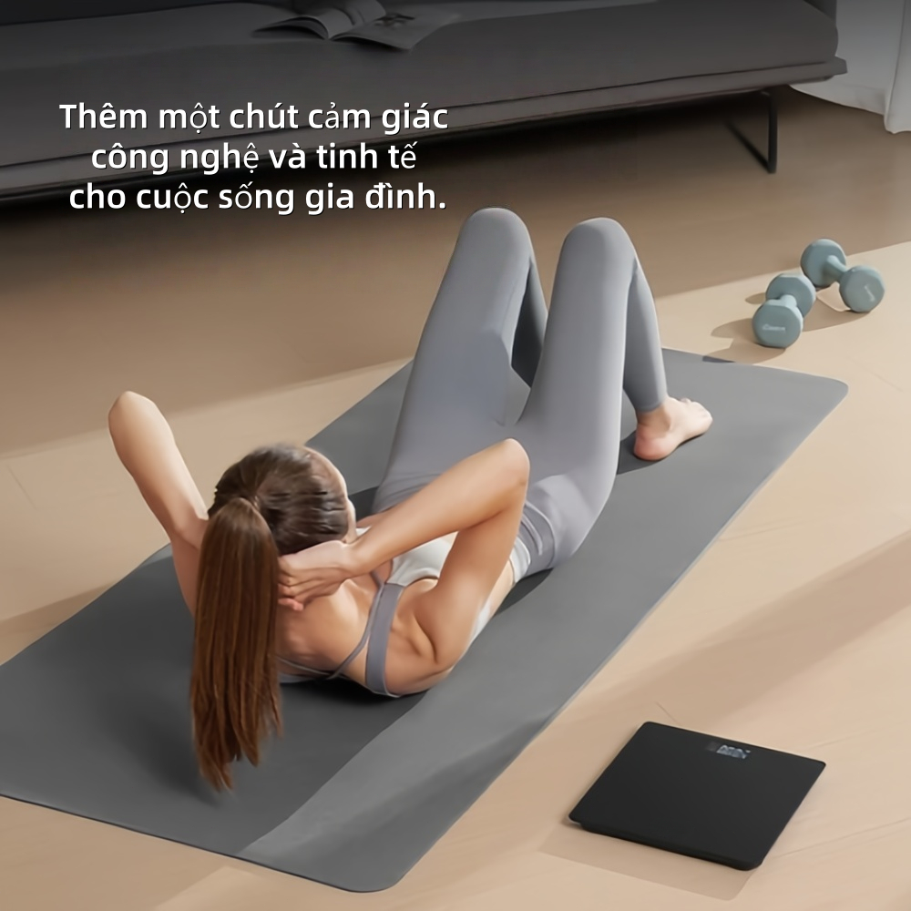 Cân điện tử với mặt kính cường lực bền bỉ kích thước lớn cân nặng ổn định và chính xác.