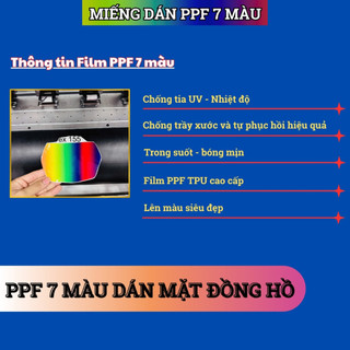 Miếng dán film 7 màu cao cấp TỔNG HỢP NHIỀU DÒNG XE, lên màu trang trí, bảo vệ bề mặt đồng hồ