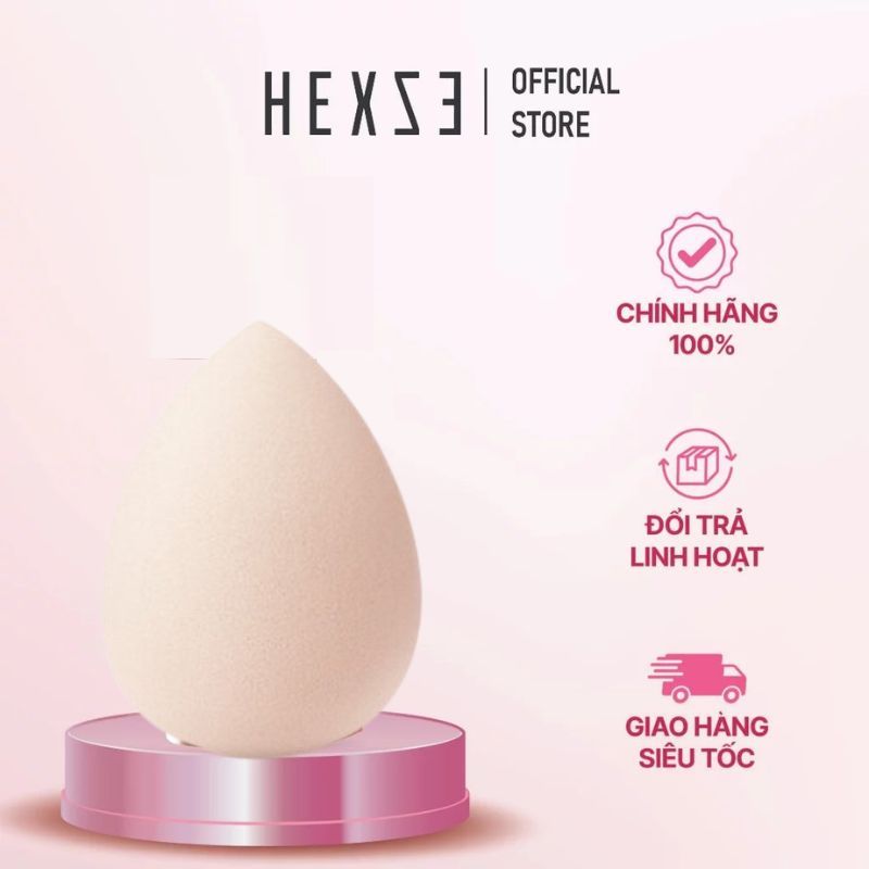 Bông Mút Trang Điểm Hình Quả Trứng Đánh Nền Mềm Mịn HEXZE