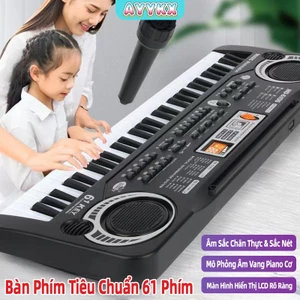 Đàn organ điện tử 61 phím đa năngAYYKX–Hỗ trợ kết nối micro,âm thanh rõ ràng,nhẹ và dễ mang theo,nhiều hiệu ứng âm thanh