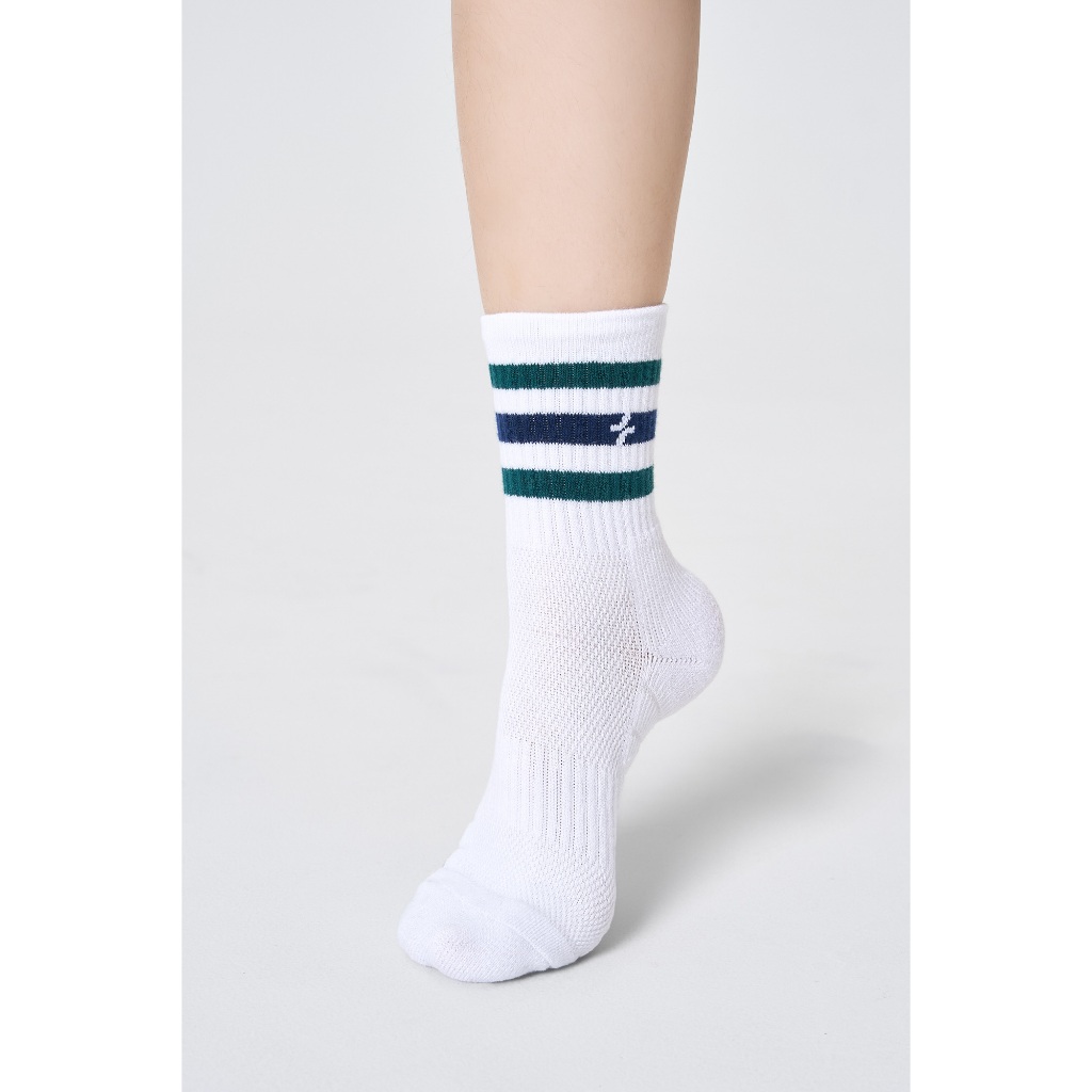 [MUA 2 GIẢM 5%]Tất Pickleball Cổ Trung Stripes Crew Coolmate