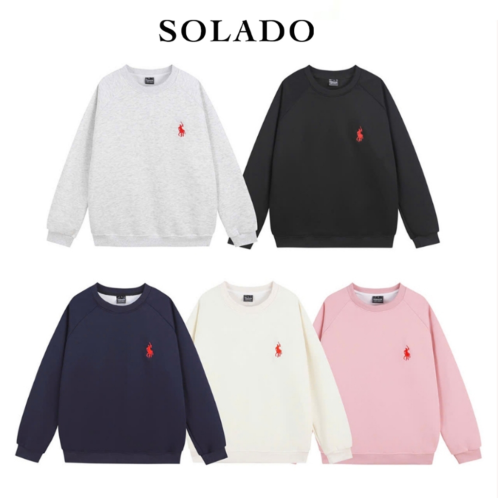 [Mã Giảm 10K] Áo Sweater CHUẨN HÀNG THÊU, Nỉ 2 DA Nam Nữ Basic, Thêu Ngựa Cao Cấp Form Rộng Thu Đông Phong Cách Hàn Quốc