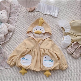 Quần áo trẻ em, Áo khoác kaki cho bé hình gà vàng 9-26kg AK544 Tiểu Yến KID