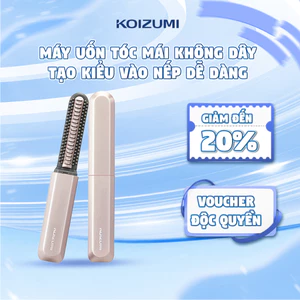 Lược Điện Uốn Mái Mini KOIZUMI Không Dây Tạo Kiểu Tóc Vào Nếp Dễ Dàng-Thiết Kế Nhỏ Gọn Dễ Mang Theo