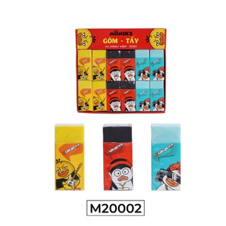 Combo 10 Gôm Tẩy Bút Chì Mondez - Tẩy Sạch Sẽ, Ít Vụn, Không Mòn Giấy - Phù Hợp Cho Học Sinh, Văn Phòng