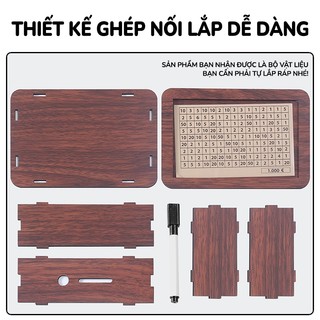 Hộp gỗ đựng tiền tiết kiệm thử thách 100 ngày nhiều mẫu mã, không chỉ là công cụ tiết kiệm mà còn là món quà tặng