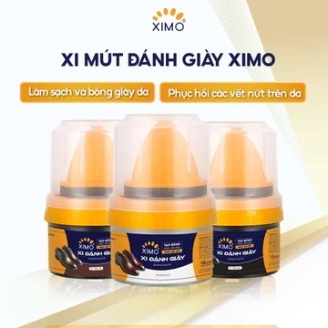 Xi mút đánh giày XIMO, đánh bóng đồ da, dưỡng ẩm bổ sung màu, tạo độ bóng cho da