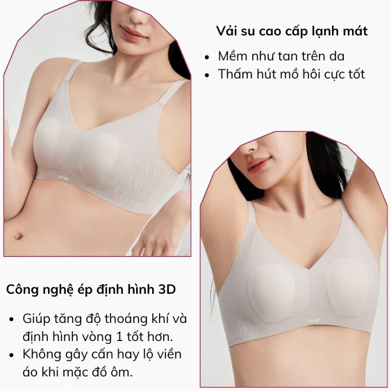 Áo Lót Su Lưới Mút Mỏng Adore AD002 - Siêu Tàng Hình, Thoáng Khí, Định Hình V1 Nipple ADORE GLOBAL
