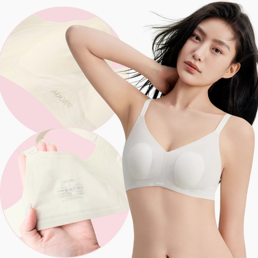 Áo Lót Su Lưới Mút Mỏng Adore AD002 - Siêu Tàng Hình, Thoáng Khí, Định Hình V1 Nipple ADORE GLOBAL