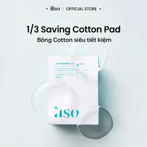 Bông Tẩy Trang Ilso Chất Liệu Cotton Hộp 40pcs