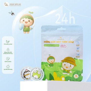 M&B (15 miếng) Miếng dán chống muỗi, chống côn trùng với tinh dầu bạc hà, khung diệp tự nhiên an toàn bảo vệ bé