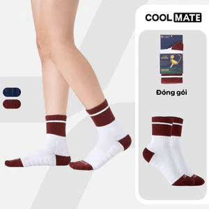 Tất Pickleball Cổ Trung Colorblock Crew Coolmate