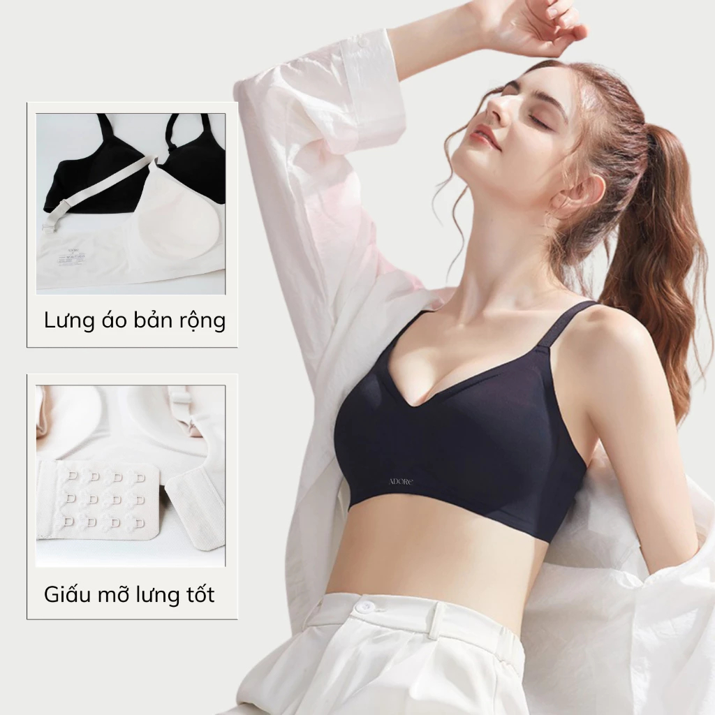 Áo Lót Su Nâng Nhẹ Adore AD001 Siêu Tàng Hình, Thoáng Khí, Định Hình V1 Mút Full Ngực ADORE GLOBAL