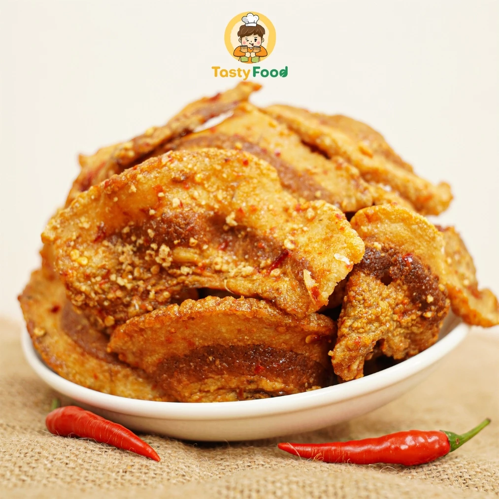Ba rọi mắm tỏi Tasty Food - Hũ vuông 450g