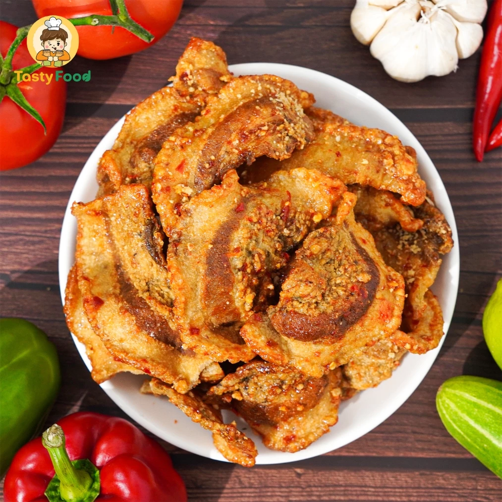 Ba rọi mắm tỏi Tasty Food - Hũ vuông 450g