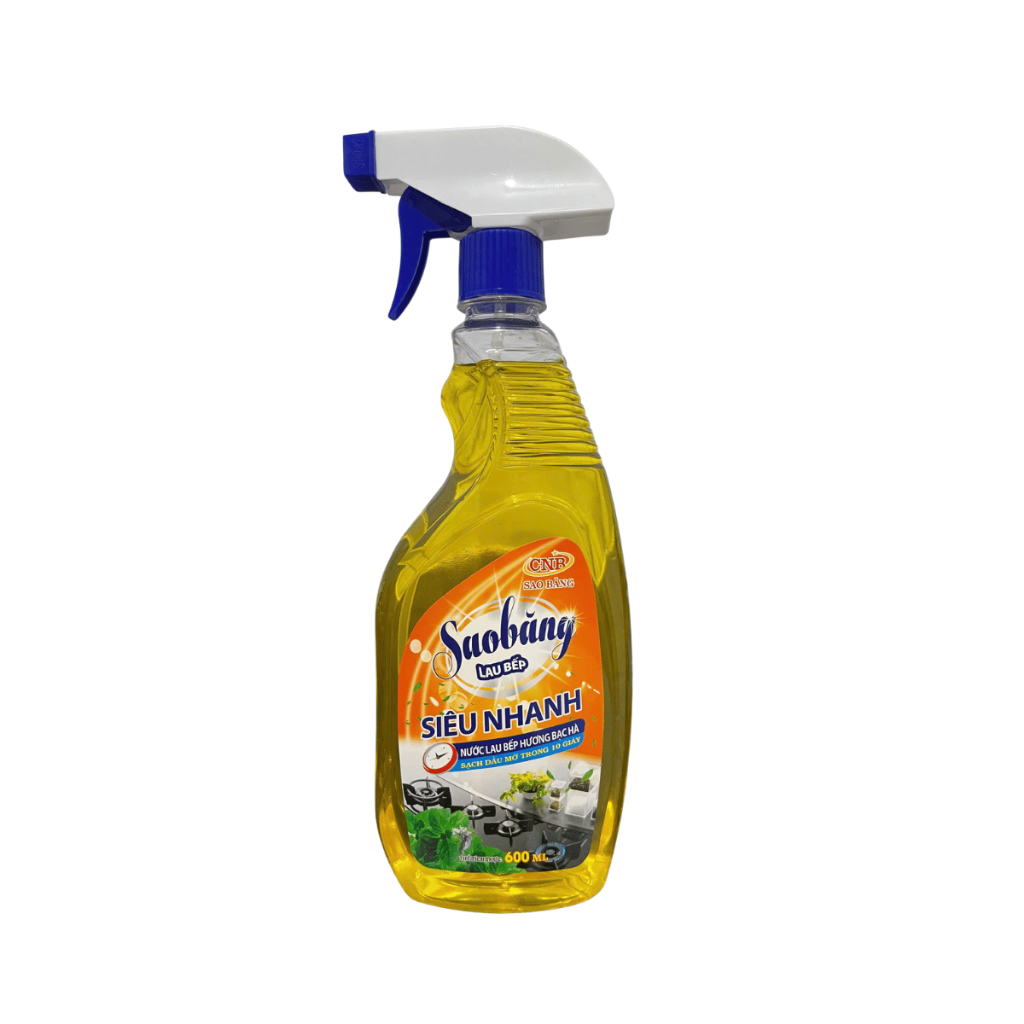 Nước Lau Bếp Sao Băng Siêu Nhanh | Siêu Sạch | Hương Thơm Mát Dịu | Chai 600ML