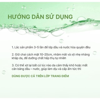 Xịt Dưỡng Cấp Ẩm, Làm Dịu, Dưỡng Sáng, Chống Lão Hóa Elravie HyCiCaMue Green Mist 100ml