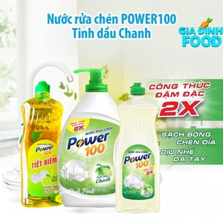 Nước rửa chén Power 100 hương chanh Các loại