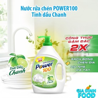 Nước rửa chén Power 100 hương chanh Các loại