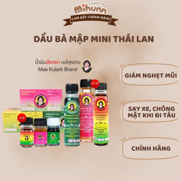 Dầu gió Thái Lan, Dầu gió bà mập Mae Kulab 3CC hương Hoa Hồng đủ màu - MIHUN MART