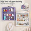 STON Hộp đựng đồ acrylic chống bụi treo tường Mẫu treo tường Pop Mart Kệ đựng mỹ phẩm treo tường Chống bụi và thẩm mỹ