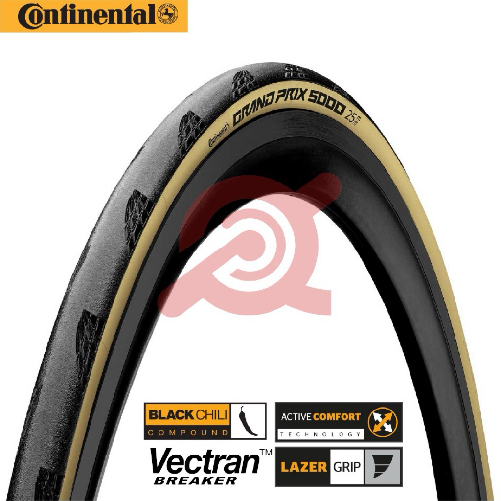 Vỏ Continental GrandPrix 5000 Gấp Hông Màu Kem 700x25c &700x28c (1cái)