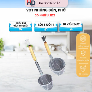 vợt trụng bún hủ tiếu lưới inox chất lượng tốt