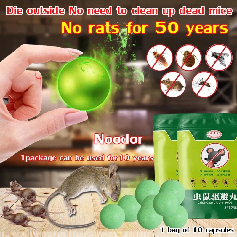 THÀNH PHẦN THỰC VẬT & HIỆU QUẢ CAO Viên Đuổi Chuột Bằng Băng Phiến (1 Gói 10 Viên) - An Toàn Tuyệt Đối, Không Độc Hại Ch