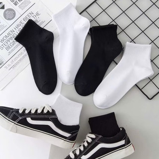 Tất Cổ Ngắn Cotton Thoáng Khí Hút Mồ Hôi – Vớ Cổ Thấp Unisex Nam Nữ Đi Học Đi Làm, Chơi Thể Thao