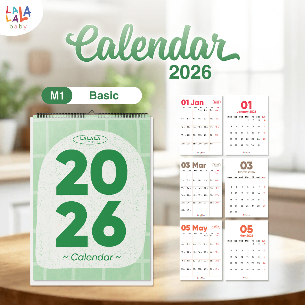 Lịch để bàn 2026 Lalala Baby có lịch âm mini lịch mini để bàn cute Calendar nhiều mẫu