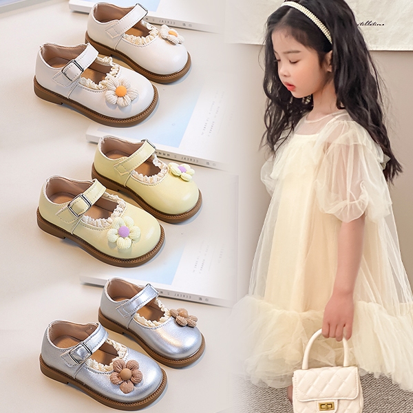 Giày bé gái kiểu công chúa hoa hướng dương hoa tulip mới mềm mại thời trang ngọt ngào