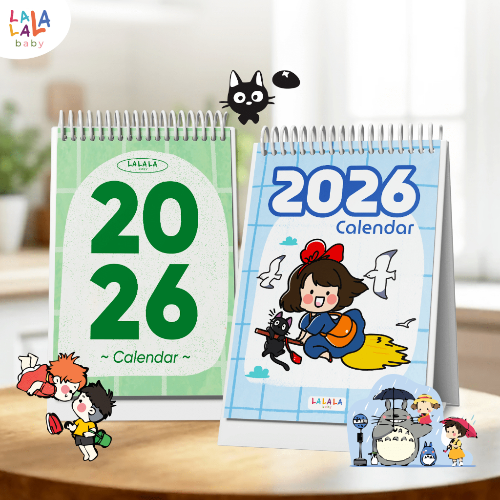 Lịch để bàn 2026 Lalala Baby có lịch âm mini lịch mini để bàn cute Calendar nhiều mẫu